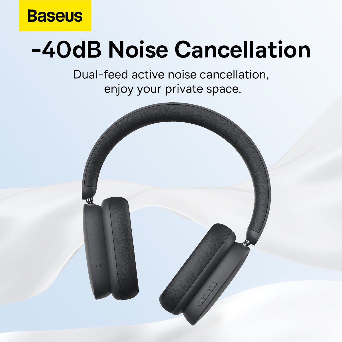 Baseus Bowie H1 Bluetooth kihangosító, A2DP, ANC, Szürke NGTW230213