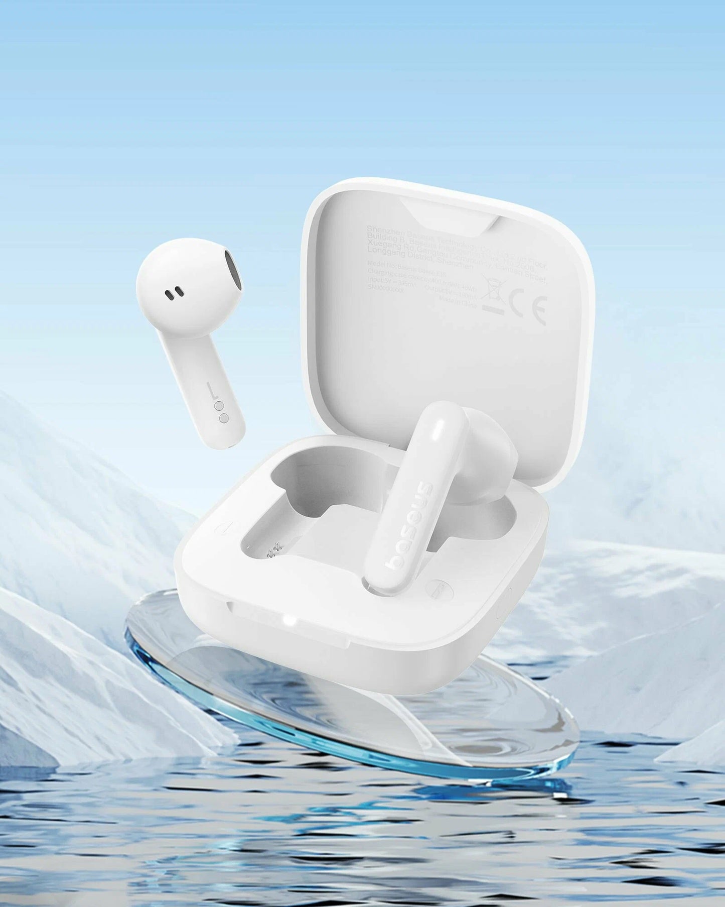 Kihangosító Bluetooth Bluetooth Bluetooth Baseus Bowie E16, TWS, fehér A00061900223-00