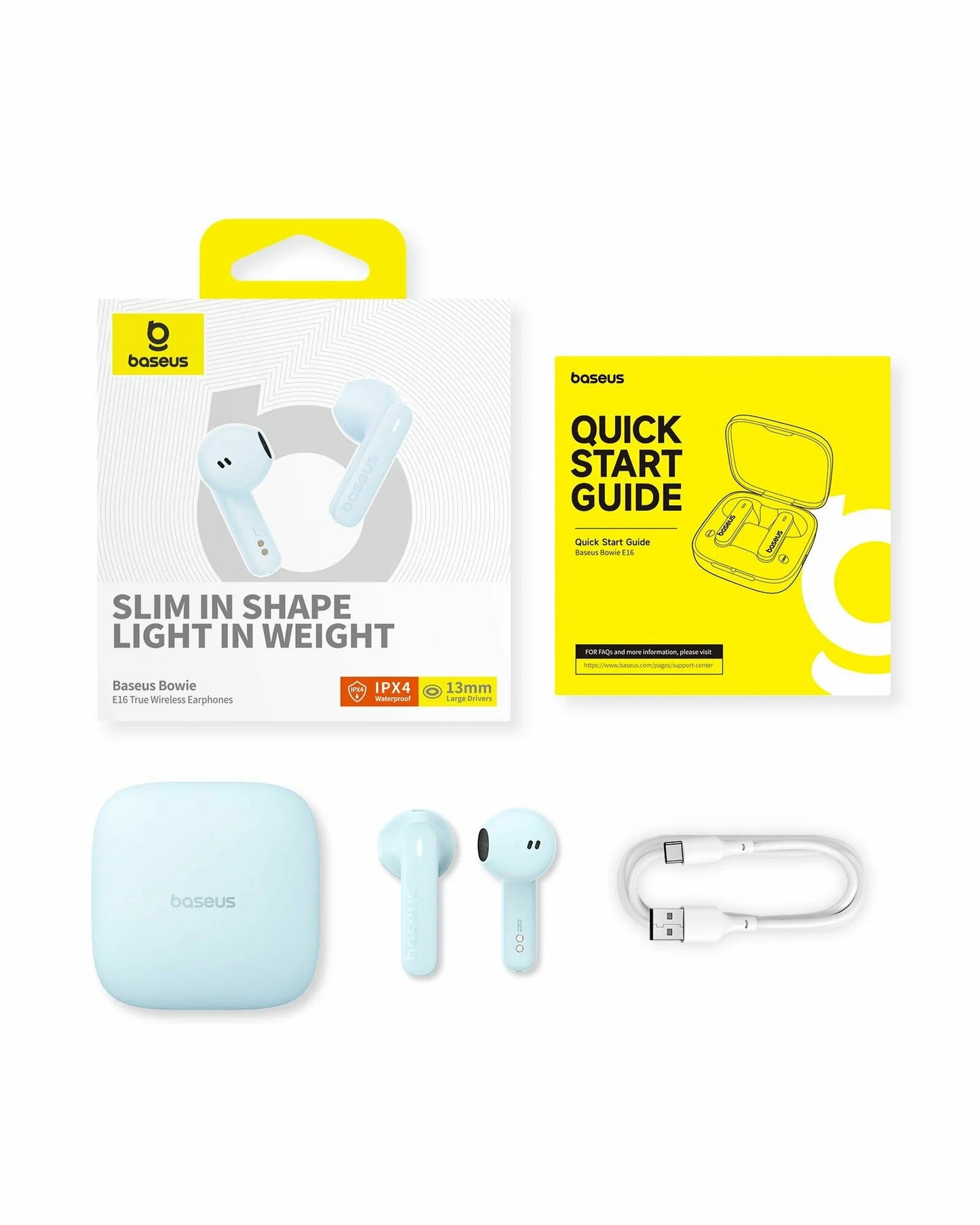 Handsfree Bluetooth Baseus Bowie E16, TWS, Kék A00061900313-01