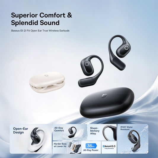 Handsfree Bluetooth Baseus Eli 2i Fit, TWS, Fekete A0102604