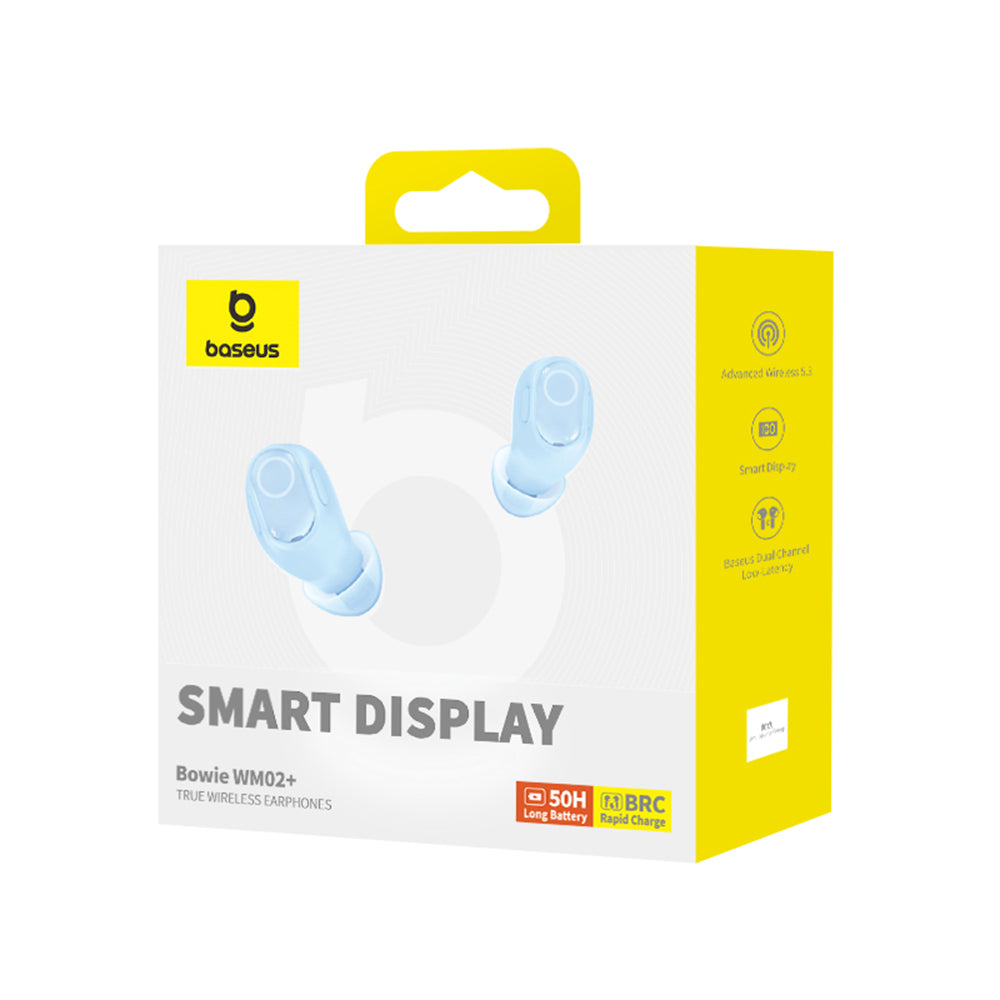 Handsfree Bluetooth Baseus WM02+, TWS, Kék NGTW370303