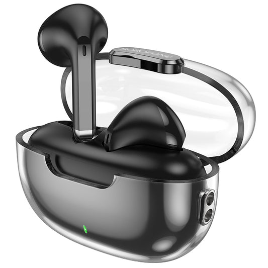 Handsfree Bluetooth Borofone BW46 Ice Flake, TWS, Fekete
