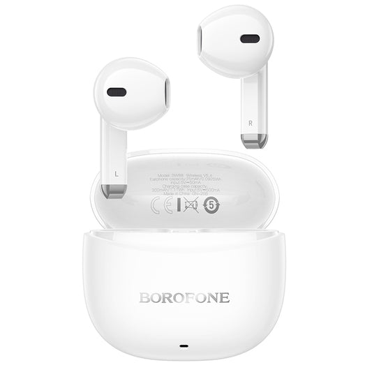 Handsfree Bluetooth Borofone BW88 Deep Rhyme, TWS, Fehér