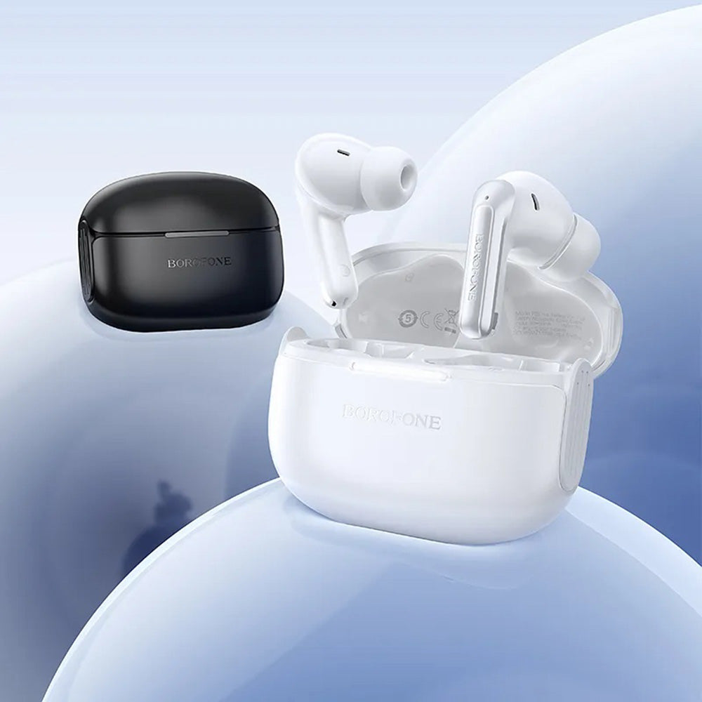 Handsfree Bluetooth Borofone FQ9 Plus Peaceful, TWS, ANC, Fekete