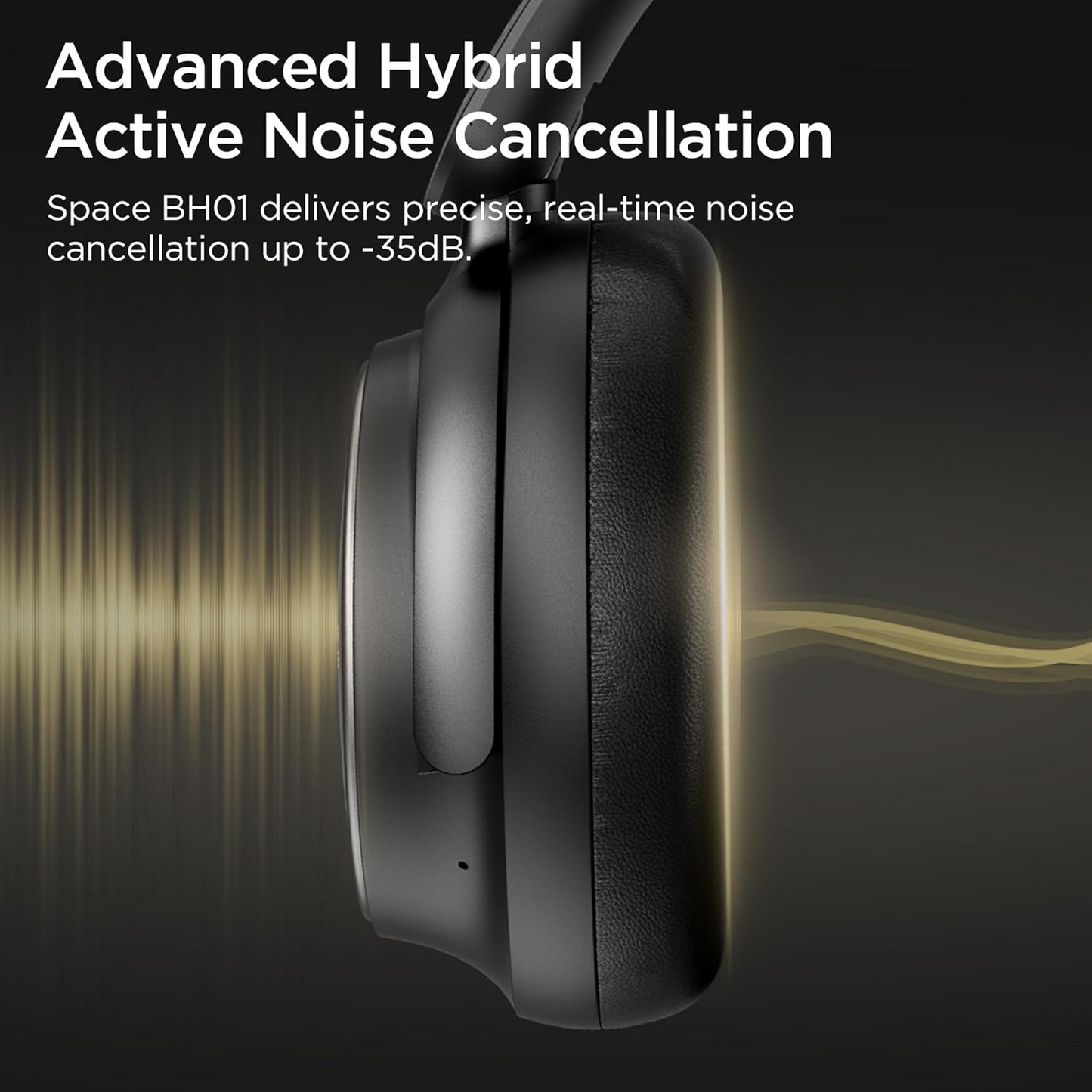Bluetooth kihangosító Bugani Space BH01, MultiPoint, A2DP, ANC, Fekete