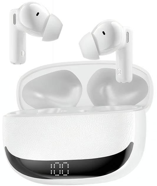 Bluetooth kihangosító BWOO BW40, TWS, ANC, Fehér