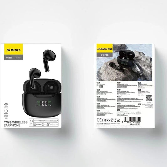 Handsfree Bluetooth Dudao U15N, TWS, Fekete