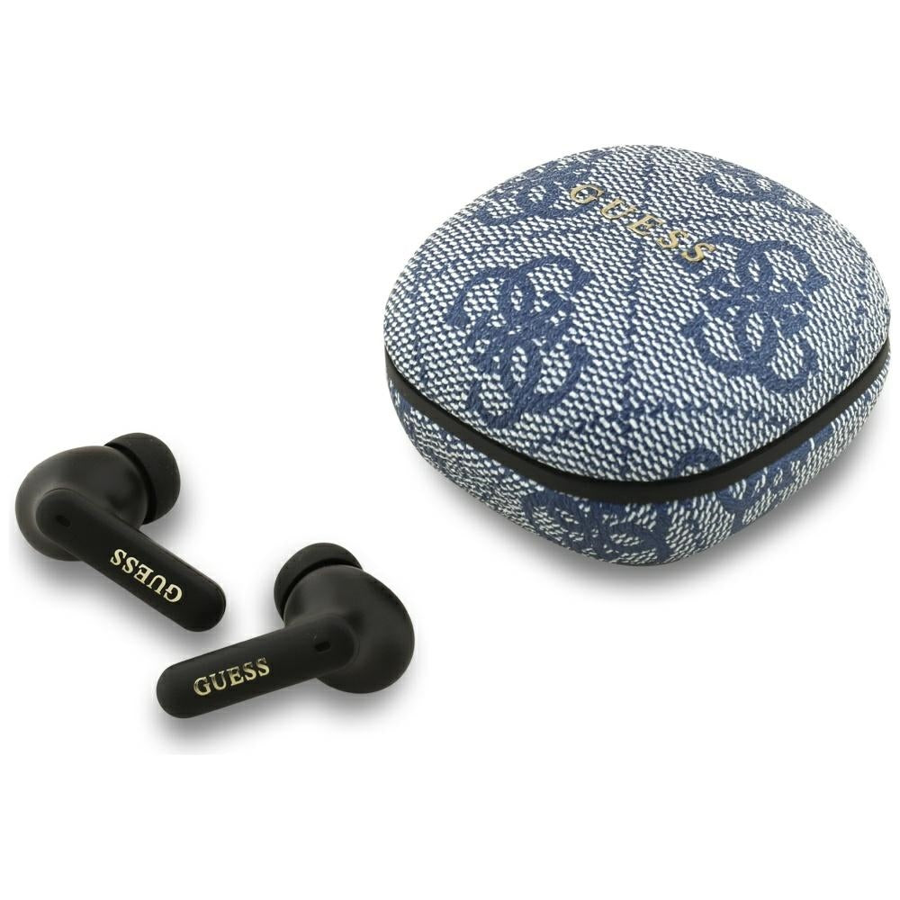 Handsfree Bluetooth Guess 4G Classic Metal Logo, TWS, Kék