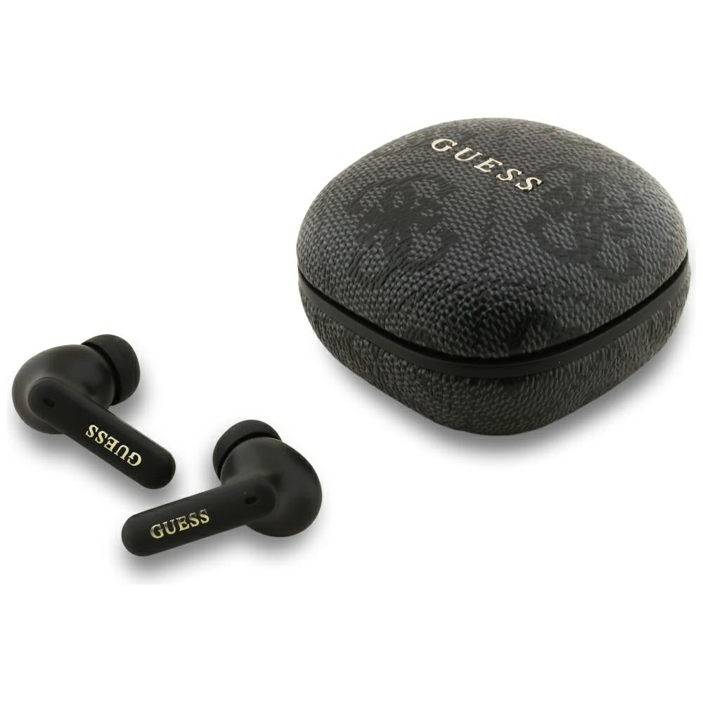 Handsfree Bluetooth Guess 4G Classic Metal Logo, TWS, Fekete