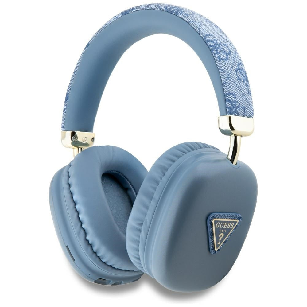 Handsfree Bluetooth Guess 4G Gold Triangle Logo, A2DP, Kék