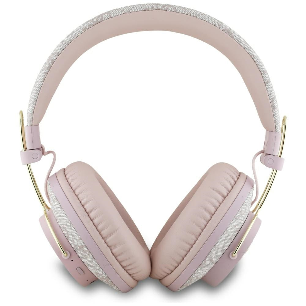 Handsfree Bluetooth Guess 4G Metal Logo, A2DP, Rózsaszín