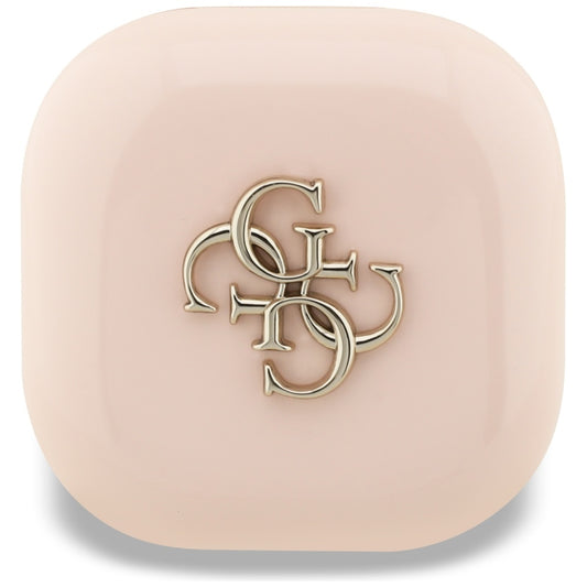 Handsfree Bluetooth Guess 4G Metal Logo, TWS, Rózsaszín