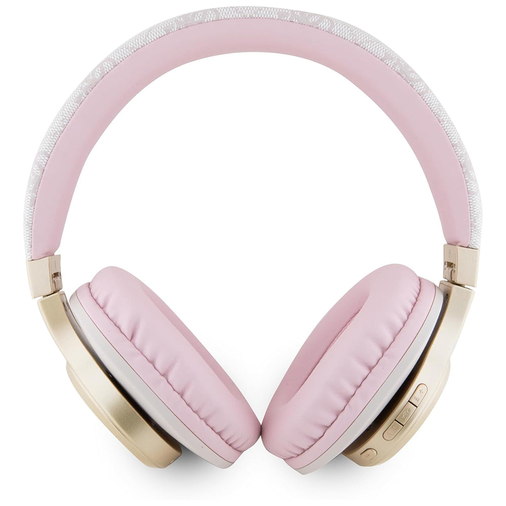 Handsfree Bluetooth Guess 4G Tone on Tone Script Logo, A2DP, Rózsaszín