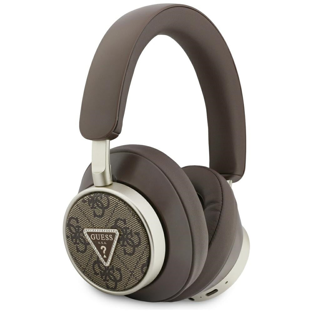 Handsfree Bluetooth Guess 4G Gold Triangle Logo, A2DP, Barna
