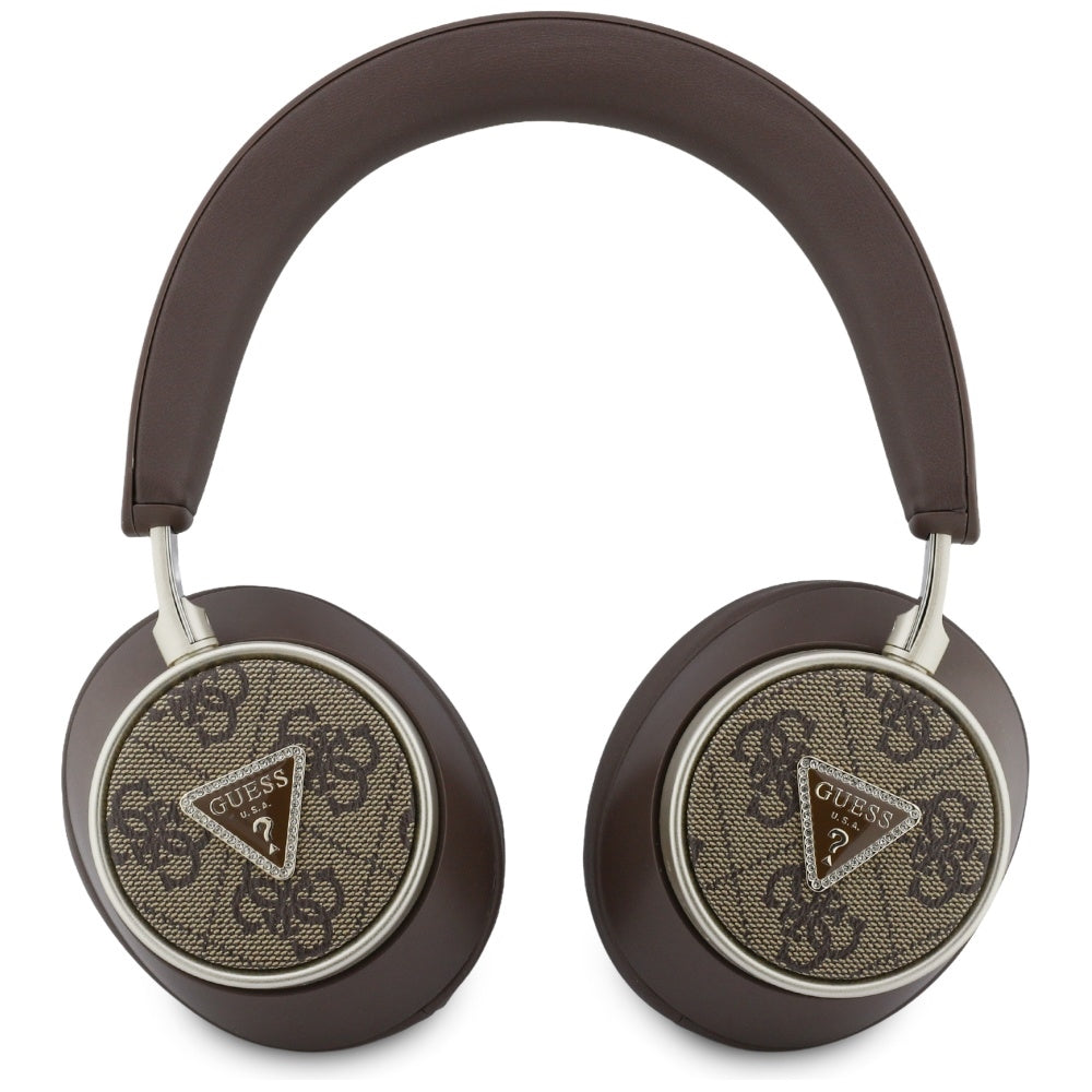 Handsfree Bluetooth Guess 4G Gold Triangle Logo, A2DP, Barna