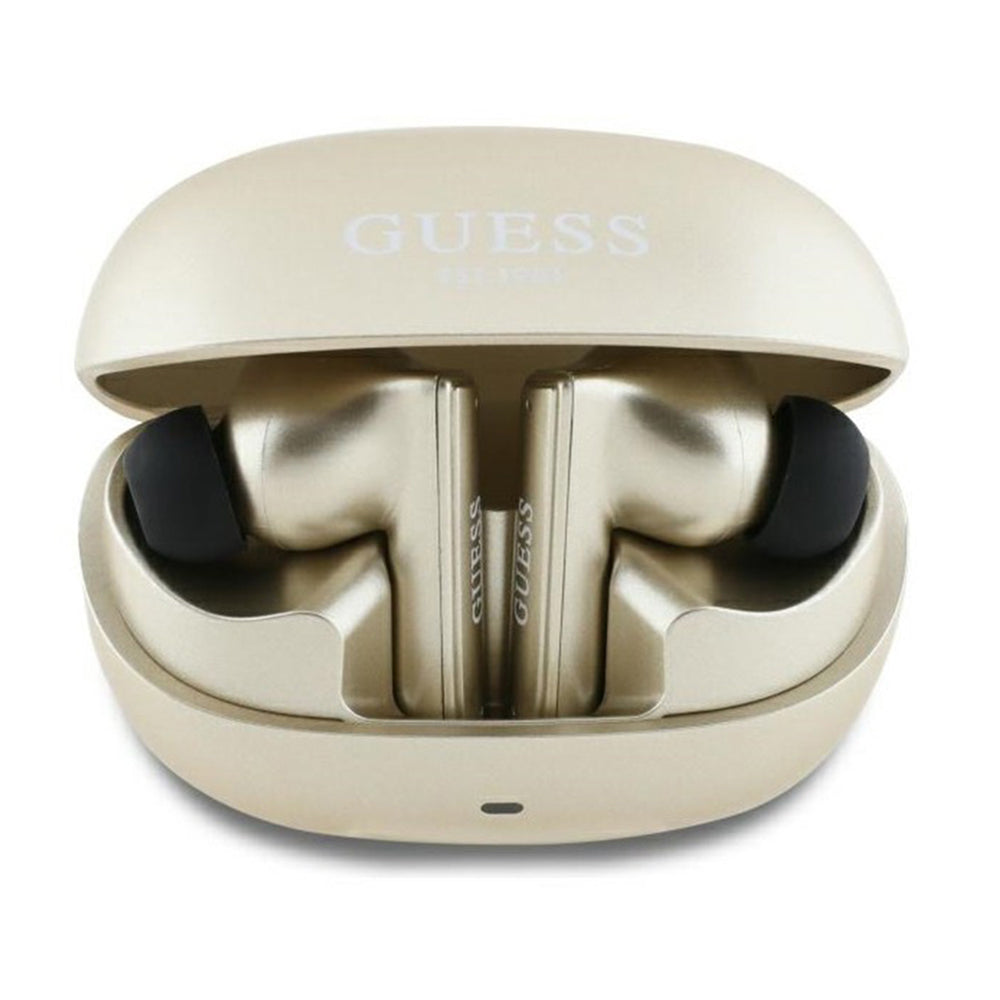 Handsfree Bluetooth Guess Capsule Printed Logo, TWS, ANC, Arany