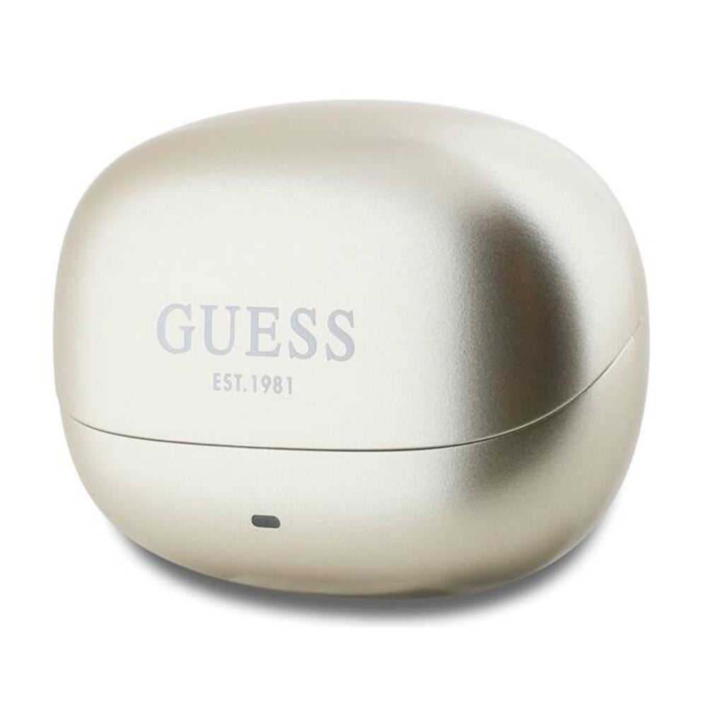 Handsfree Bluetooth Guess Capsule Printed Logo, TWS, ANC, Arany