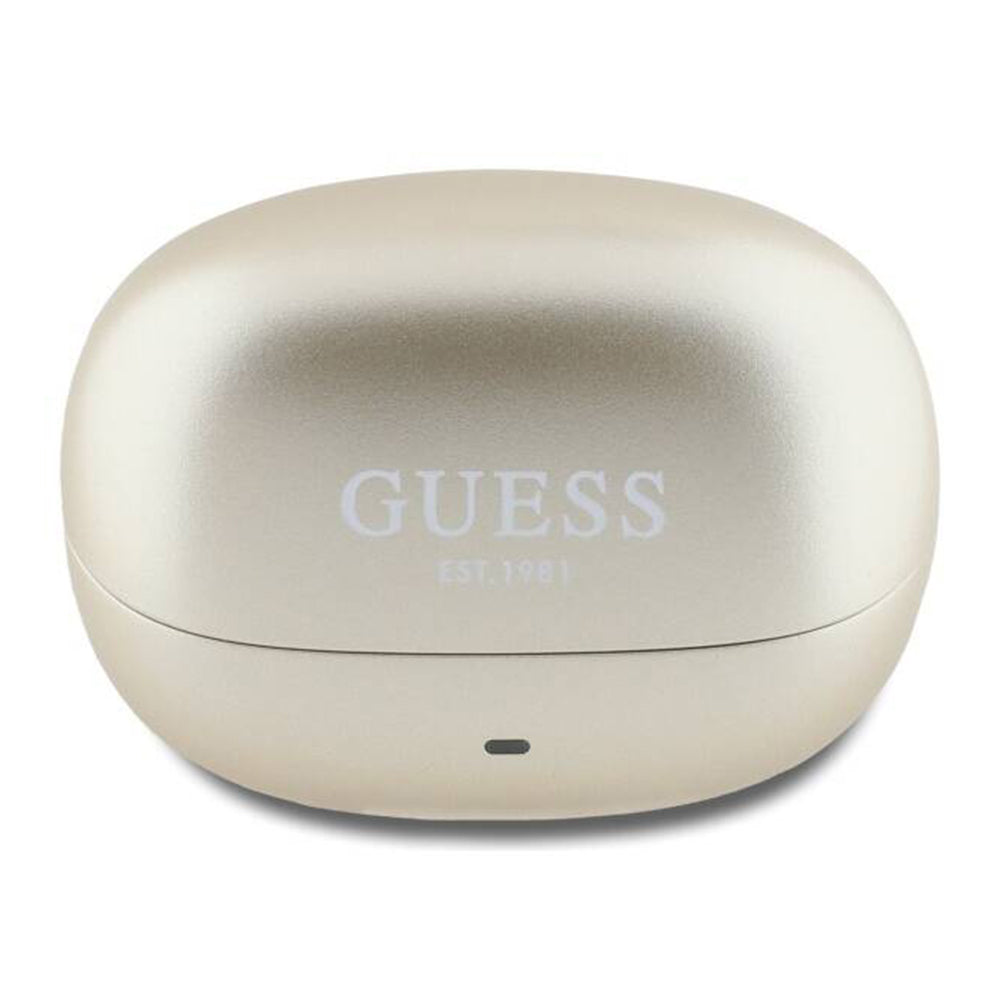 Handsfree Bluetooth Guess Capsule Printed Logo, TWS, ANC, Arany