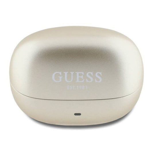 Handsfree Bluetooth Guess Capsule Printed Logo, TWS, ANC, Arany