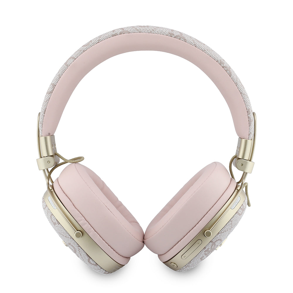 Bluetooth kihangosító Guess Metal 4G Script logóval, A2DP, rózsaszín