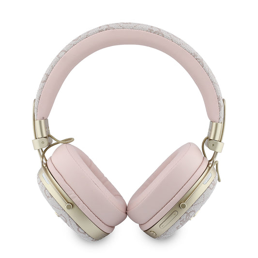 Bluetooth kihangosító Guess Metal 4G Script logóval, A2DP, rózsaszín
