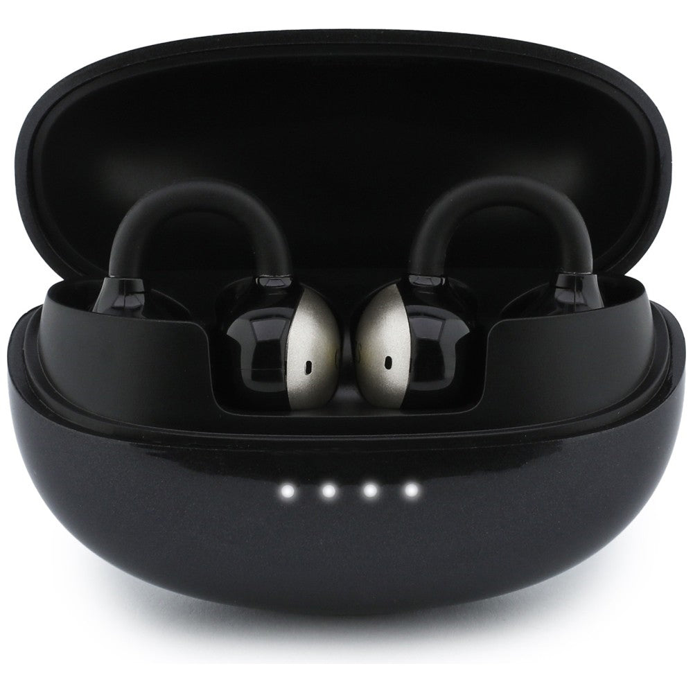 Bluetooth kihangosító Guess fémes kivitelű, elektrolit bevonatos alkatrészekkel, klasszikus, TWS, fekete