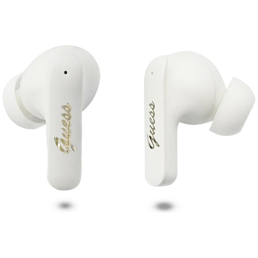 Handsfree Bluetooth Guess Script Metal Logo, TWS, Fehér