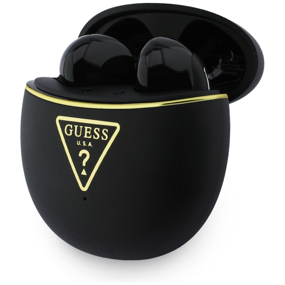 Handsfree Bluetooth Guess Script Print, TWS, Fekete
