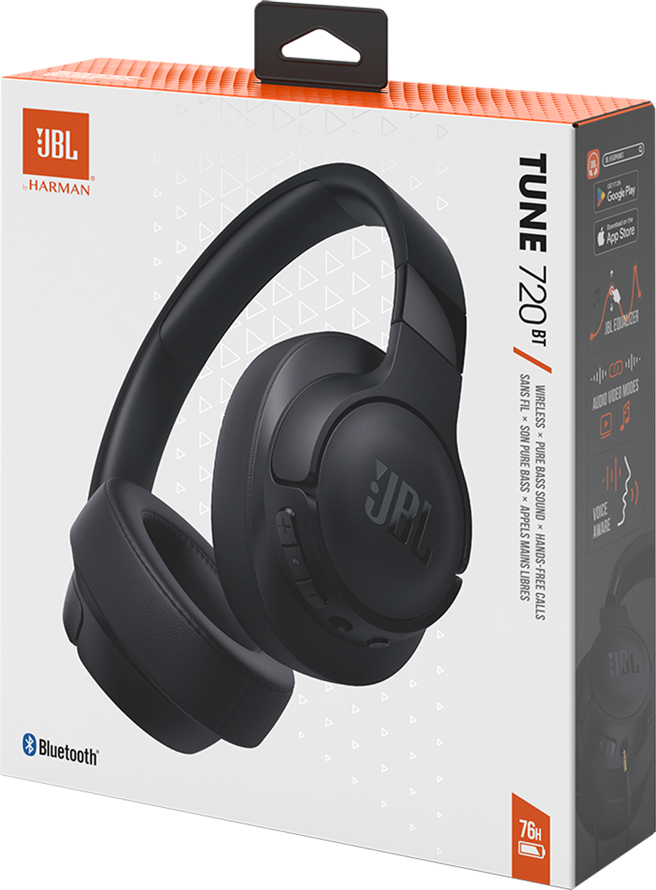 Bluetooth kihangosító JBL Tune 720BT, MultiPoint, A2DP, fekete JBLT720BTBLK JBLT720BTBLK