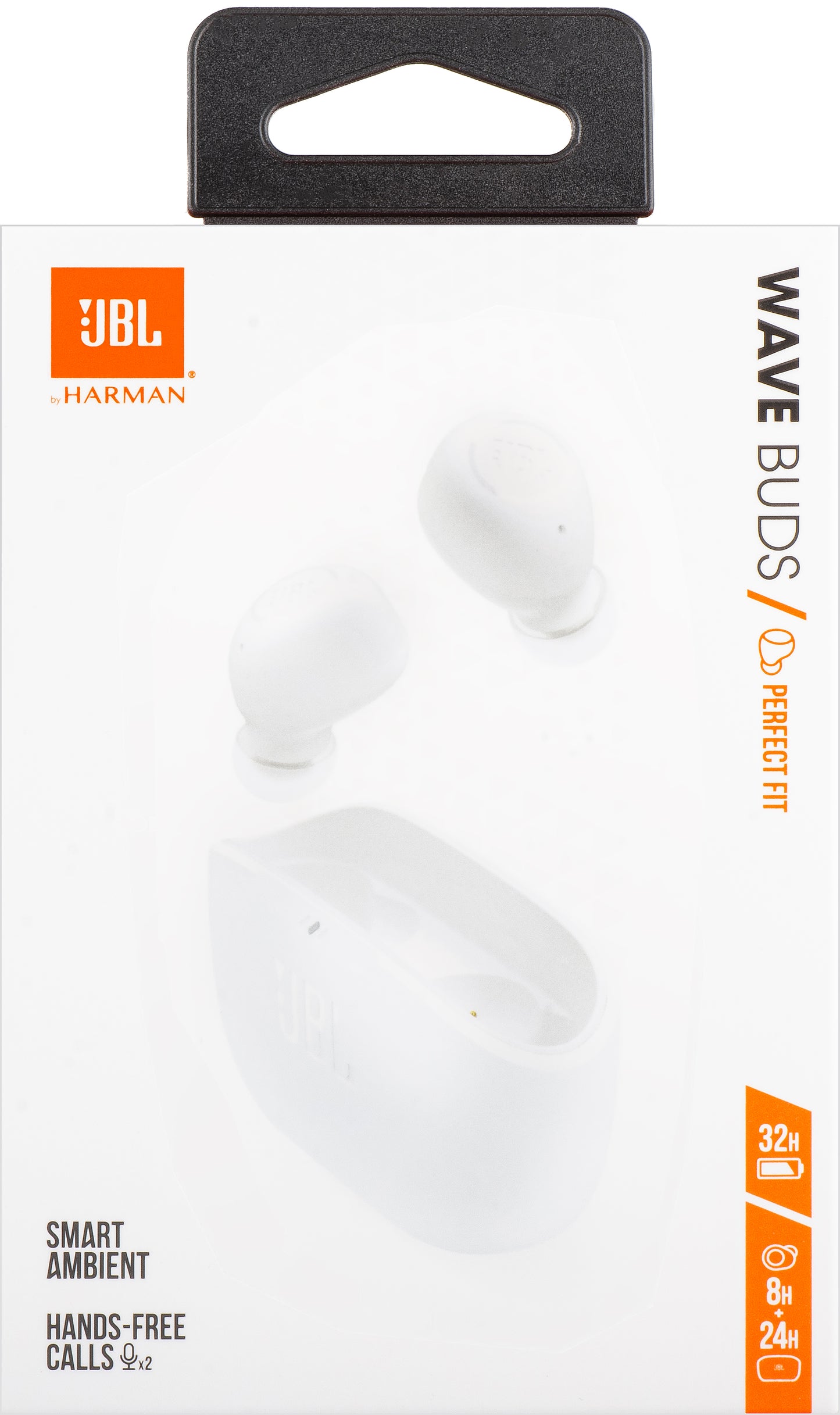 Kihangosító Bluetooth JBL Wave Buds, TWS, fehér JBLWBUDSWHT