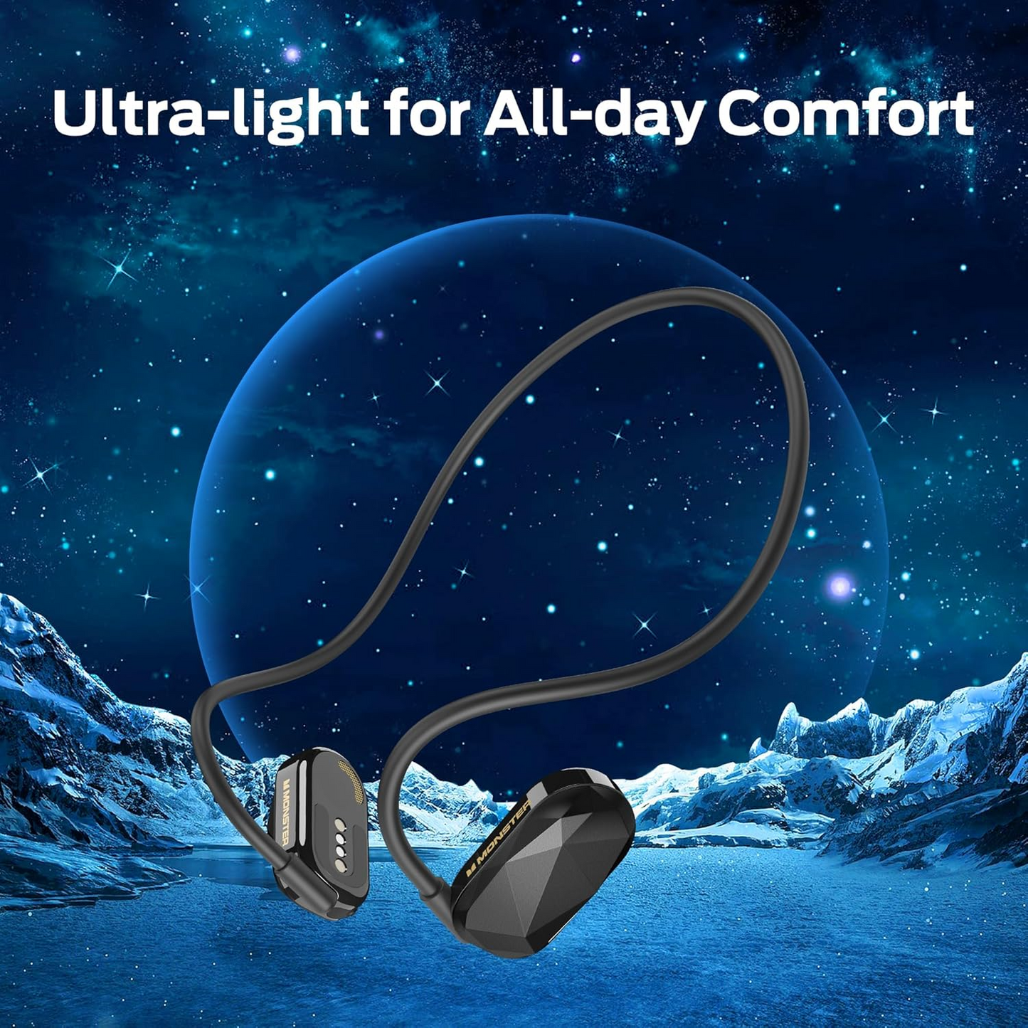 Bluetooth kihangosító Monster Aria Free, A2DP, Fekete