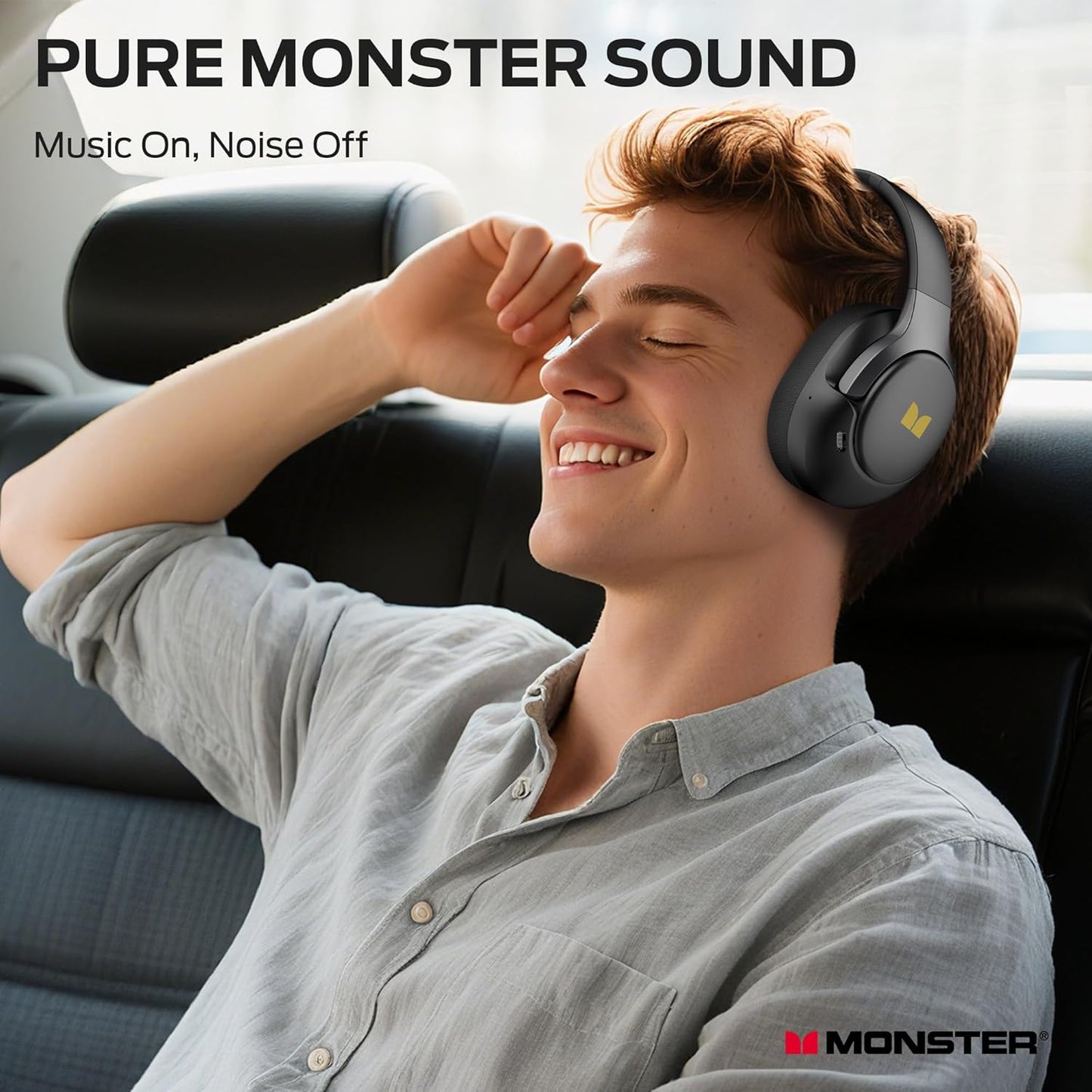 Bluetooth kihangosító Monster Persona 5th, MultiPoint, A2DP, ANC, Fekete