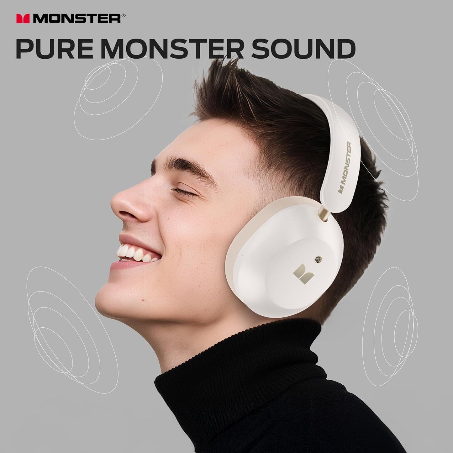 Bluetooth kihangosító Monster Persona 6th, MultiPoint, A2DP, ANC, Fehér