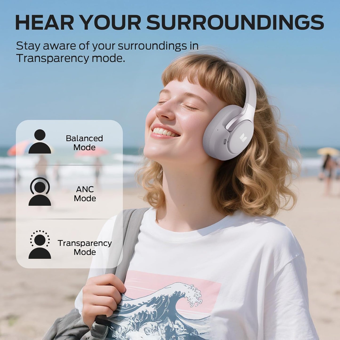 Bluetooth kihangosító Monster Persona 5th, MultiPoint, A2DP, ANC, Kék