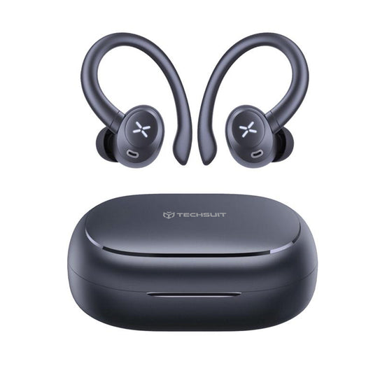 Handsfree Bluetooth Techsuit CW4 AirTune, TWS, Fekete