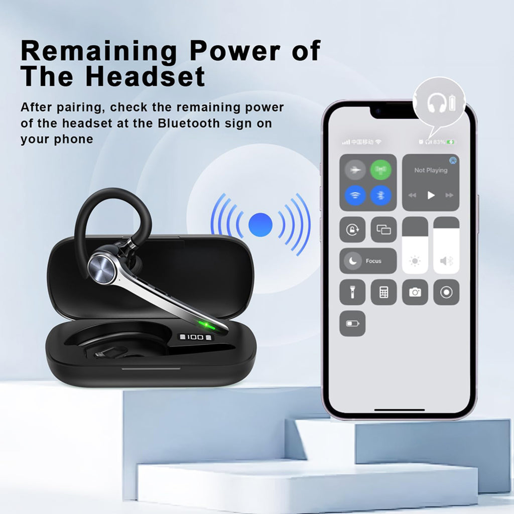 Techsuit NeXound G7 Bluetooth kihangosító, MultiPoint, A2DP, Fekete