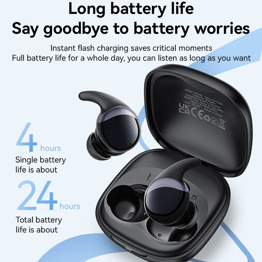 Handsfree Bluetooth Yesido TWS30, TWS, ANC, Black