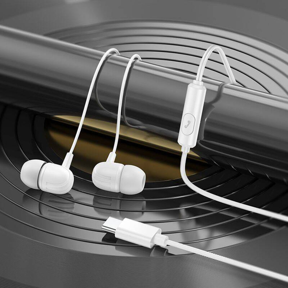 Handsfree USB-C Borofone BM77 Delicious, Fekete