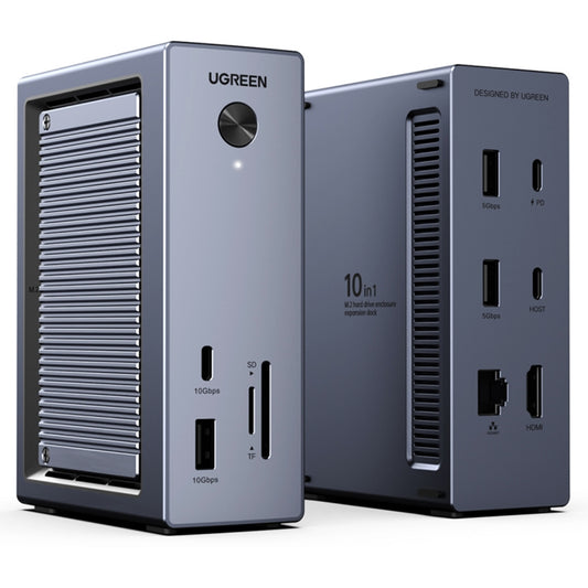 UGREEN CM923 (55735) multifunkcionális hub, 10in1, szürke