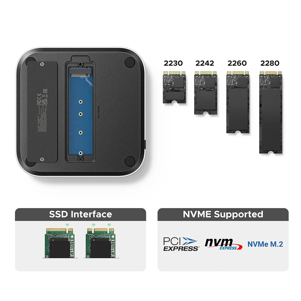 GREEN CM841 (65487) multifunkcionális hub Apple Mac Mini M4-hez, Fekete