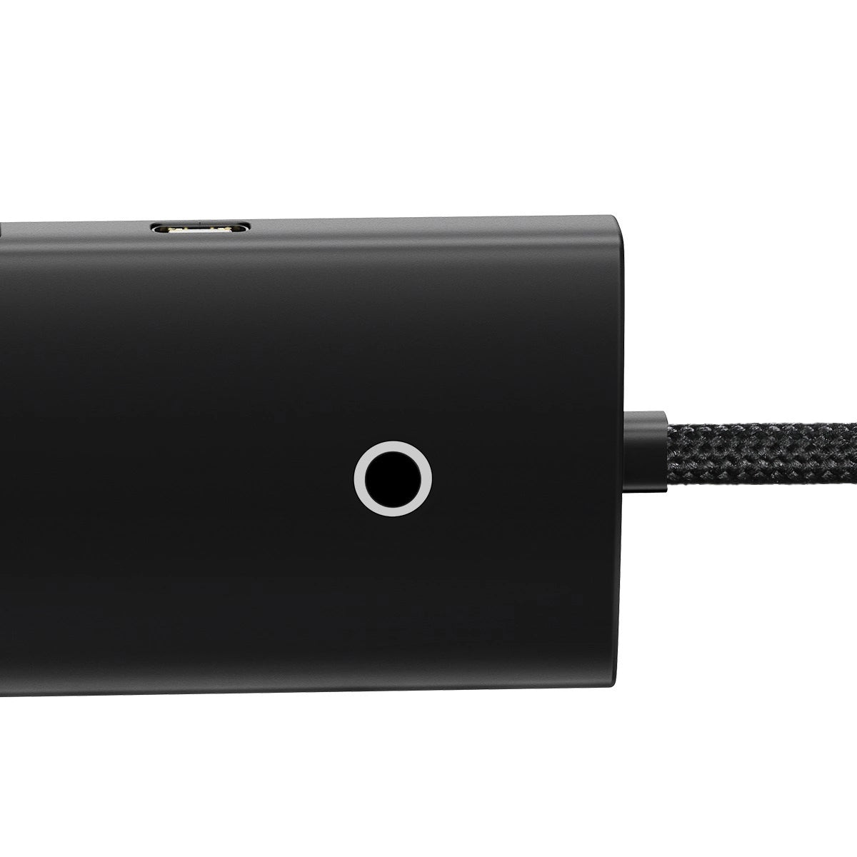 Hub USB Baseus Lite, 4 x USB-A 3.0 - 1 x USB-C, 2m, Fekete WKQX030201