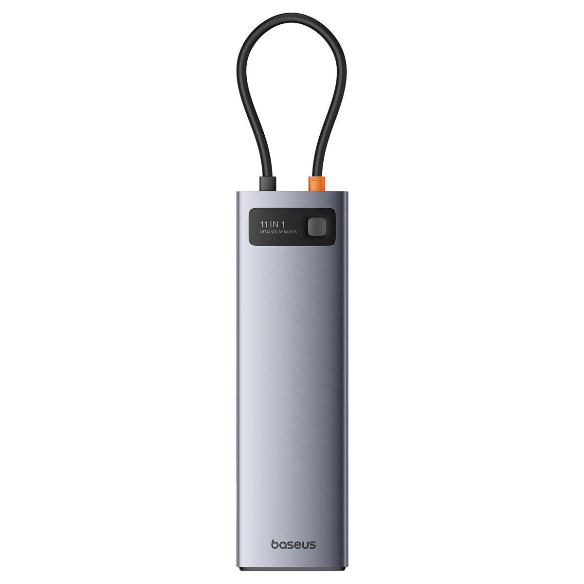Hub USB-C Baseus Metal Gleam, 3 x USB-A 3.0 - 1 x USB-A - 1 x USB-C - 1 x HDMI - 1 x VGA - 1 x Jack 3.5mm - 1 x RJ45 - 1 x SD - 1 x microSD, Szürke