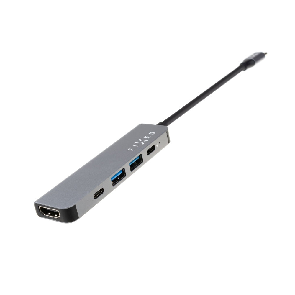 Fixed USB-C Hub, 4in1, Szürke
