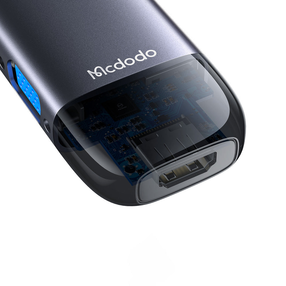 Hub USB-C McDodo HU-7420, 10in1, Szürke