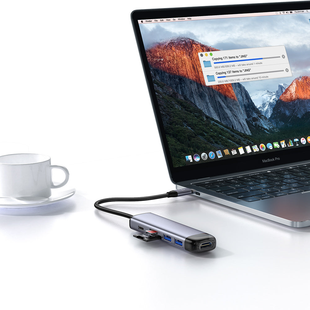USB-C McDodo HU-7740, 6in1, Szürke Hub