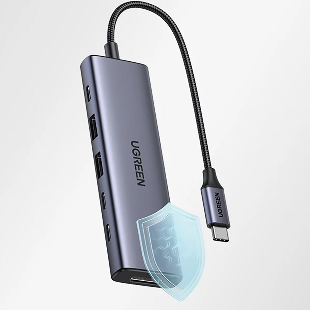 UGREEN CM511 (75586) USB-C Hub, 6in1, Gray