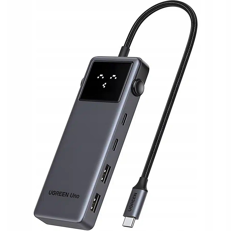 Hub USB-C UGREEN CM888 Uno, 2 x USB-A 3.2 - 3 x USB-C - 1 x HDMI, Szürke