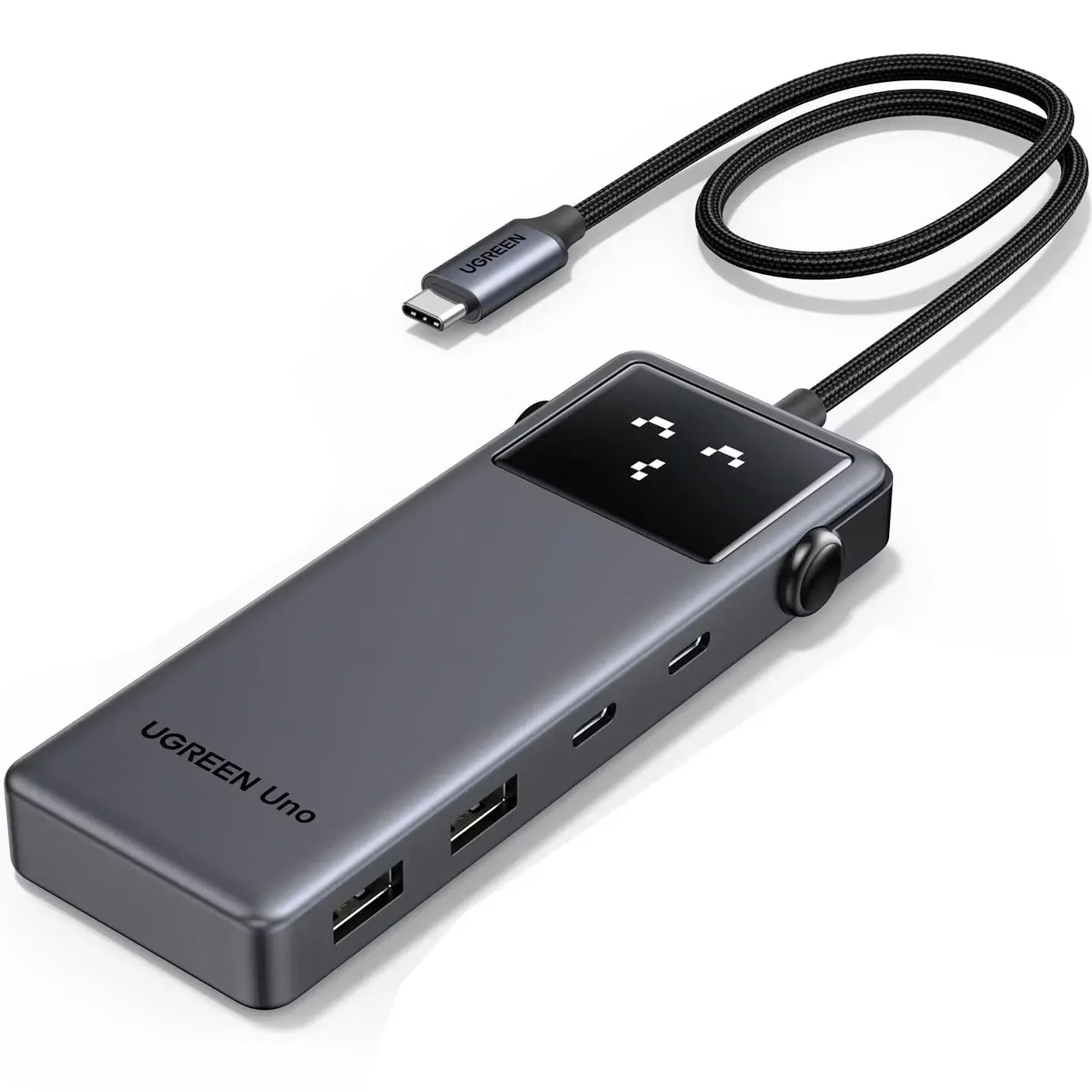 Hub USB-C UGREEN CM888 Uno, 2 x USB-A 3.2 - 3 x USB-C - 1 x HDMI, Szürke