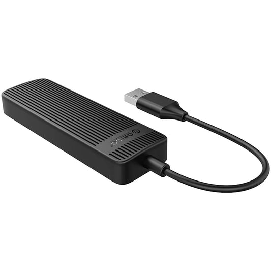 Orico FL02 USB hub, 4 x USB-A, Fekete