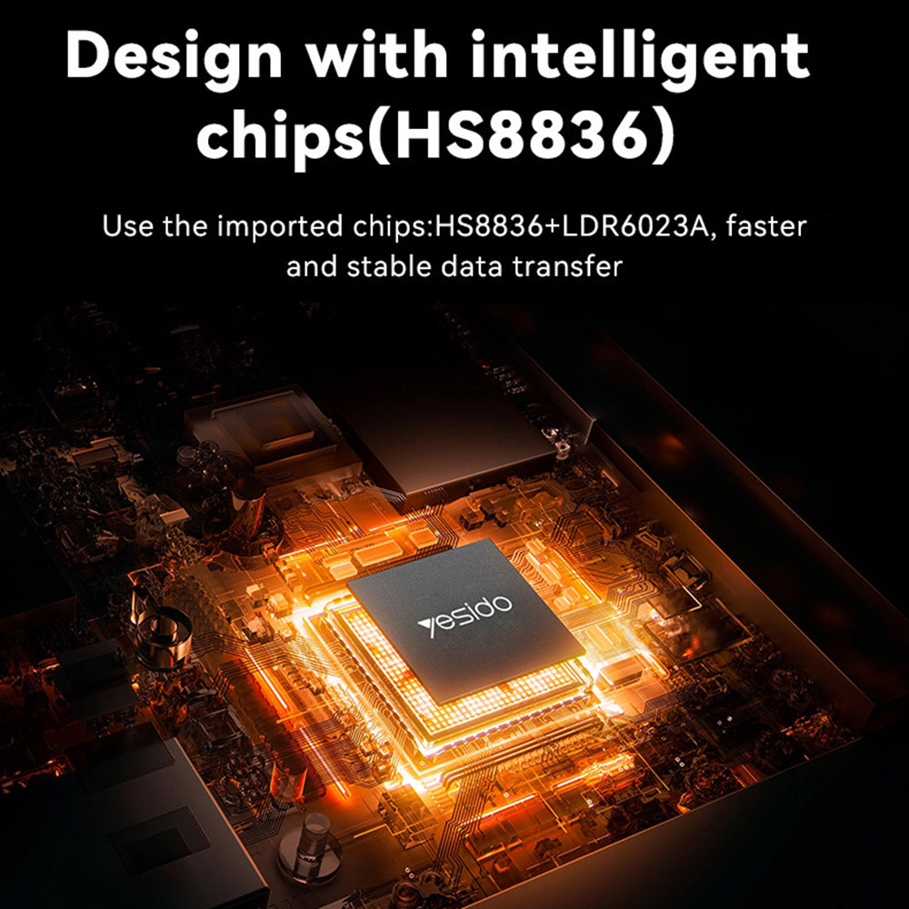 USB / USB-C Yesido HB21, 5in1, Szürke Hub